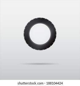 Tire of wheel icon