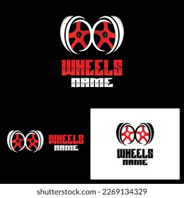 Tire Wheel Logo, Automotive Parts Vector, Maintenance Workshop Design, Garage, Automotive, Vehicle, Modern Simple Wheel Icon