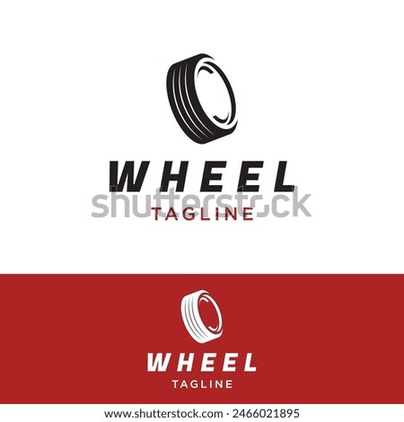 Tire or wheel logo design with creative ideas. Logo for tire shops, workshops and companies.