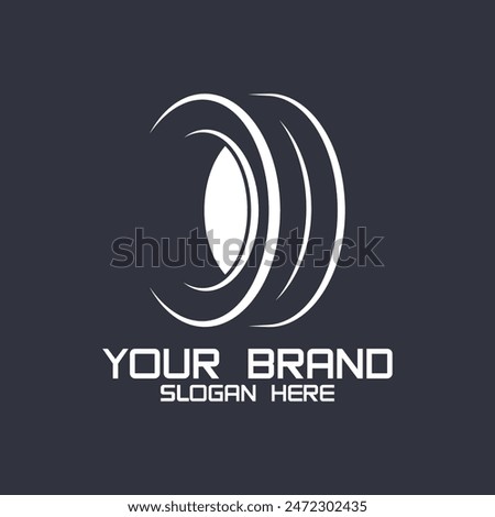 Tire or wheel logo design. Logo suitable for tire shops, workshops and companies.