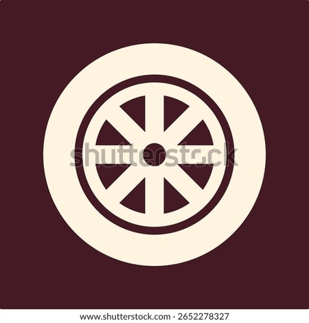 Tire Wheel trendy useful important vector Illustration design fascinating colorful background.eps
