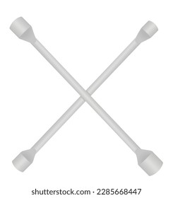 Tire wrench key. vector illustration