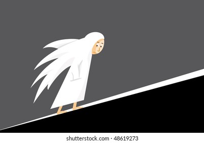 Tired angel