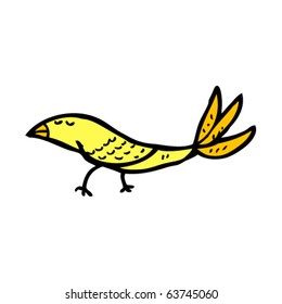tired bird cartoon