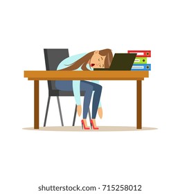 Woman Sleeping Desk Images Stock Photos Vectors Shutterstock