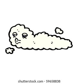 tired cloud cartoon