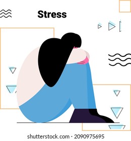 tired depressed woman unhappy girl feeling desperate mental health diseases depression concept