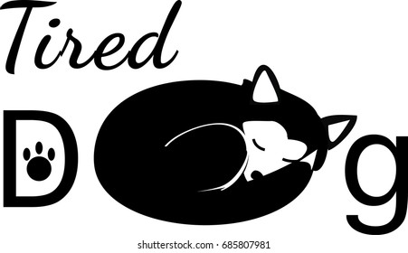 Tired Dog Logo