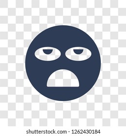 Tired emoji icon. Trendy Tired emoji logo concept on transparent background from Emoji collection