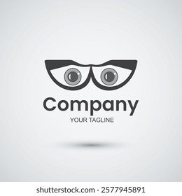 tired eyes logo design template