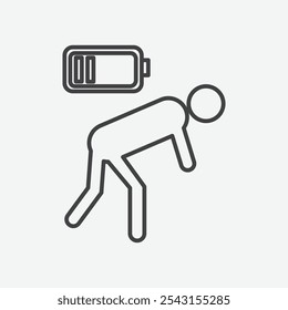 Tired icon set. vector illustration.