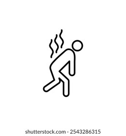 Tired icon symbol collection on white background.