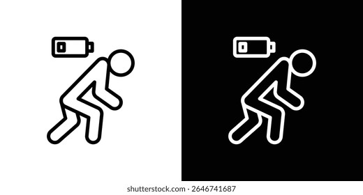 Tired icon vector simple element illustration editable