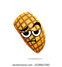 tired mango mascot character. cute, funny, and playful concept. nature, fruit, health, nutrition, cultivation, and education themes