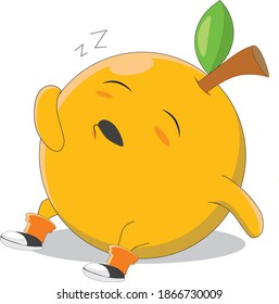 A tired orange during quarantine