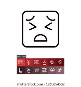 Tired vector icon
