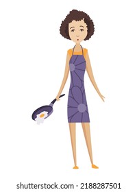 Tired woman household. Housewives charactersbusy domestic coking work. Sad mom working at home, tired female. Unhappy girl tired from housework