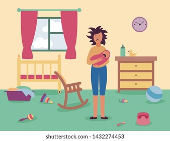 Messy Mother Stock Illustrations Images Vectors