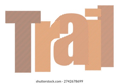 Tired word in a striped pattern, symbolizing fatigue, exhaustion, and need for rest