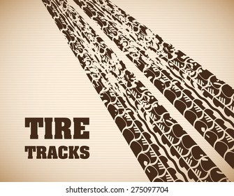 Tires design over beige background, vector illustration.