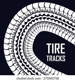 Tires design over white background, vector illustration.