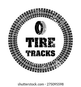 Tires design over white background, vector illustration.