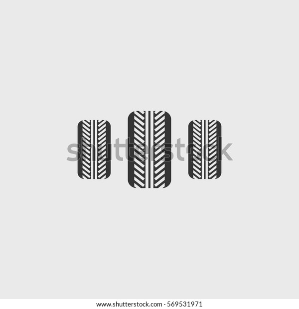 Tires icon\
illustration isolated vector sign\
symbol