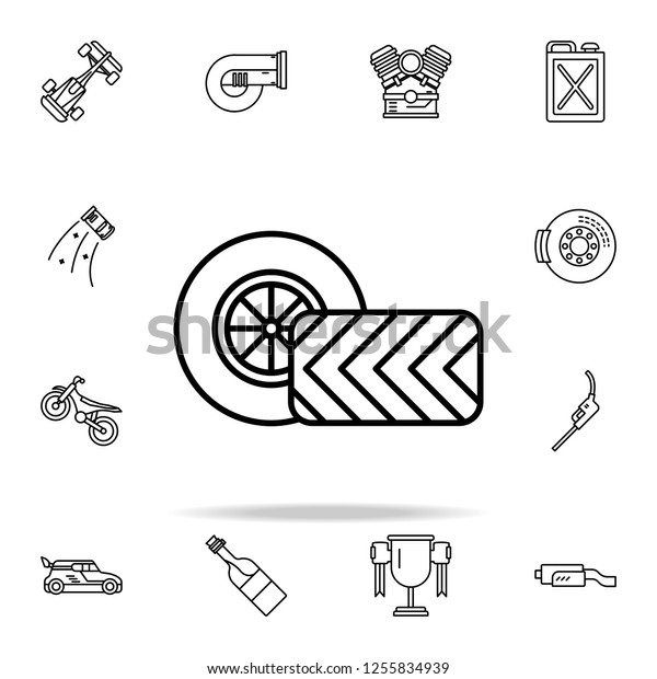 tires icon. motor sports icons universal set for\
web and mobile