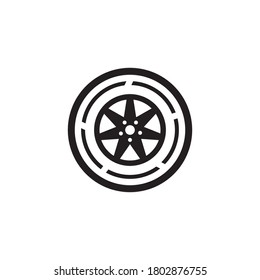 Tires icon and symbol vector template illustration