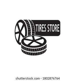 Tires icon and symbol vector template illustration