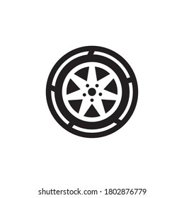 Tires icon and symbol vector template illustration