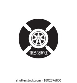 Tires icon and symbol vector template illustration