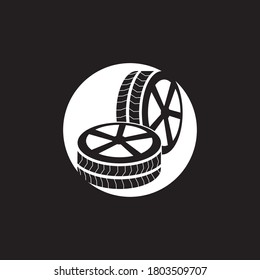 Tires icon and symbol vector template illustration