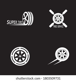 Tires icon and symbol vector template illustration