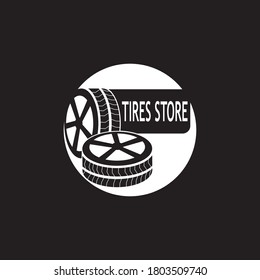 Tires icon and symbol vector template illustration