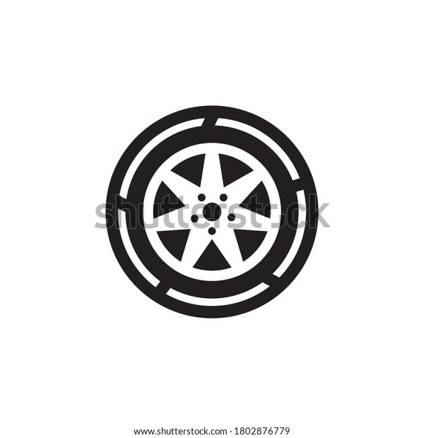 Tires icon\
and symbol vector template\
illustration