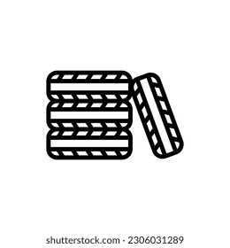 Reifen Symbol in Vektorgrafik. Illustration