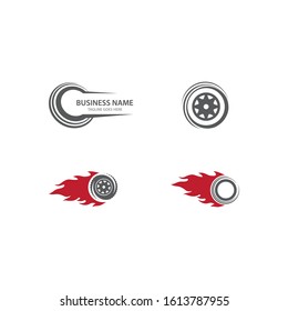 Tires illustration logo vector template