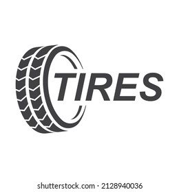 Tires illustration logo vector template