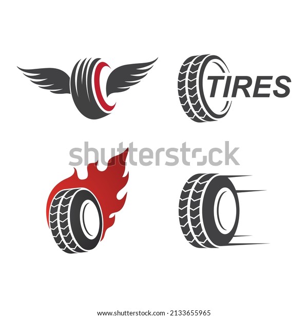 Tires illustration logo\
vector template