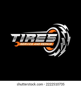 Tires Logo design template, Perfect logo for business related to automotive industry.