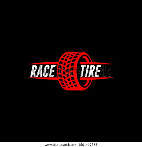 Tires Logo Design Template Silhouette Wheel Stock Vector (Royalty Free ...