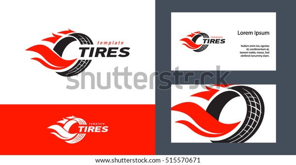 Logo Design Vorlage Fur Reifen Silhouettenrad Vektorgrafik Und Stock Vektorgrafik Lizenzfrei