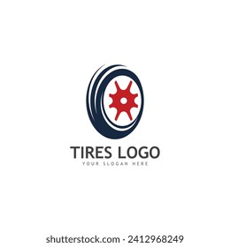 tires logo illustration vector design icon