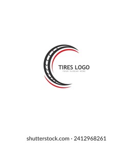 tires logo illustration vector design icon