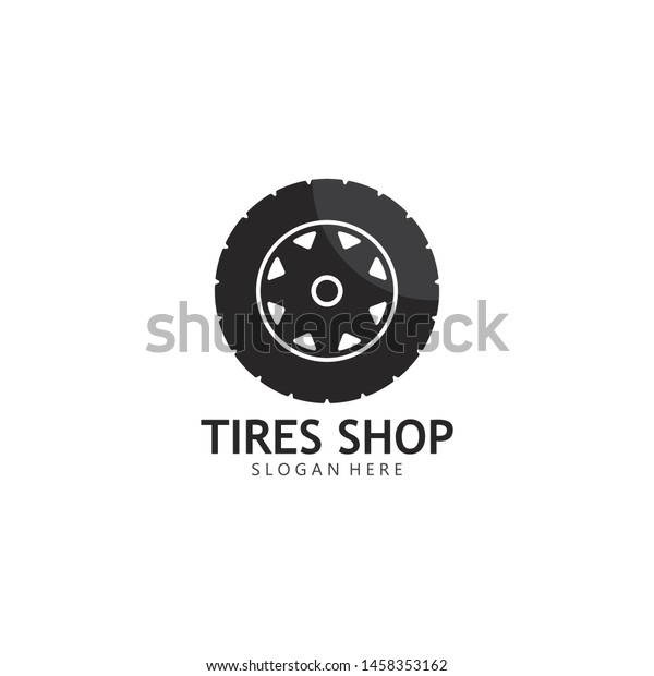 Tires logo vector icon design\
