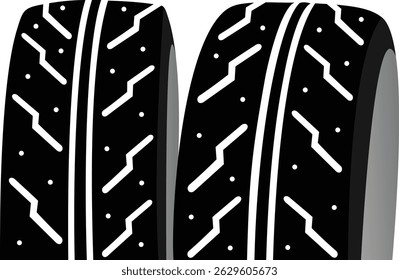 Tires or rims for truck, bus, car tires. vector illustration