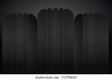 Tires set. vector illustration