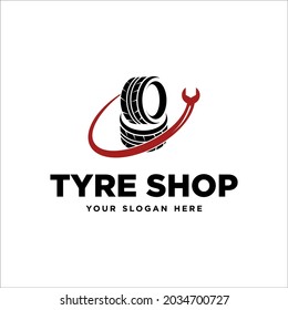 Tires Shop Logo Design Template Stock Vector (Royalty Free) 2034700727 ...