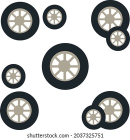 tires or tyres for background or to complete your vehicle vector